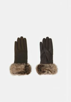 Barbour AMBUSH WAX GLOVES - Gloves - Olive/brown