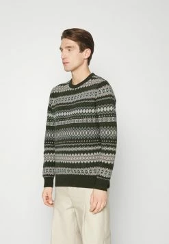 Barbour CASE FAIRISLE CREW - Jumper - Olive