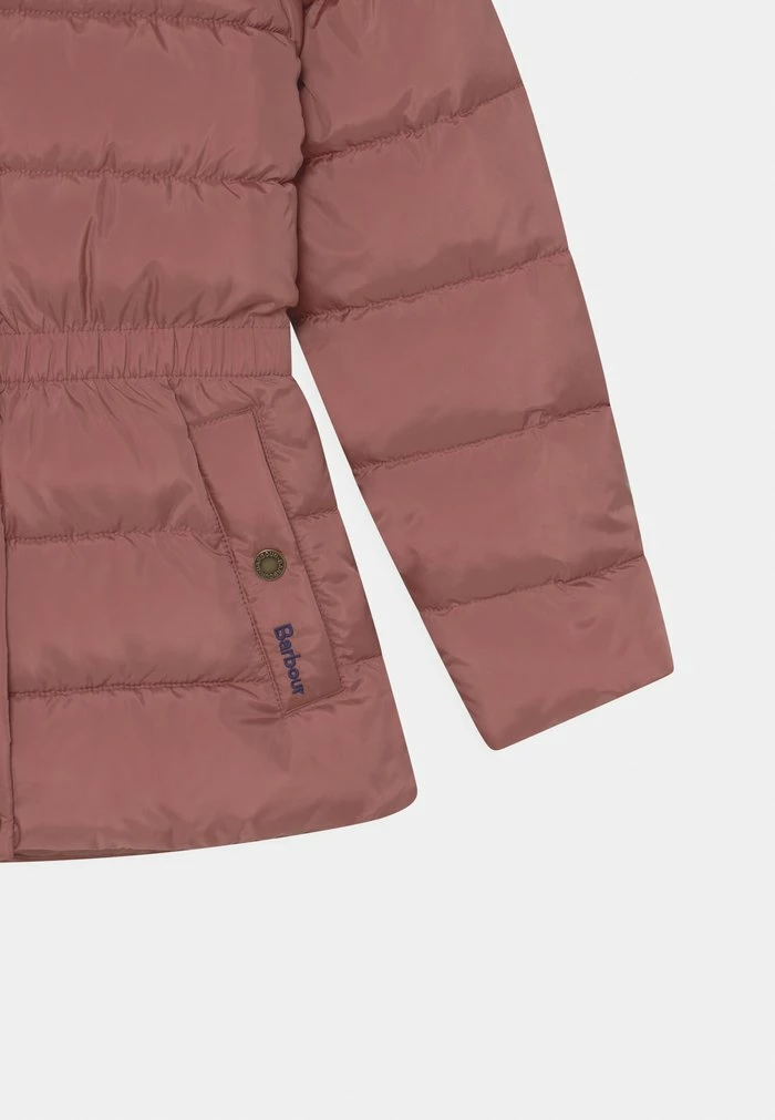 BARBOUR GIRLS LITTLEBURY QUILT - Winter Jacket - Rose Blush/navy Adventure - Image 3