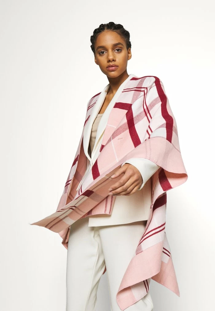 Barbour KILMORE TARTAN SERAPE - Cape - Pink/hessian - Image 4