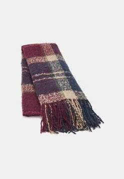 BARBOUR TARTAN SCARF - Scarf - Damson