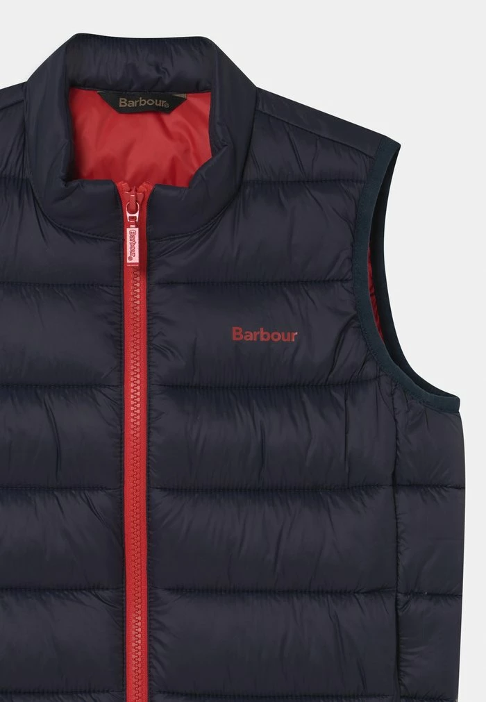 Barbour BOYS TRAWL GILET - Waistcoat - Navy/red - Image 3