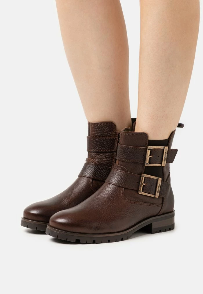 Barbour MARINA - Classic Ankle Boots - Dark Brown