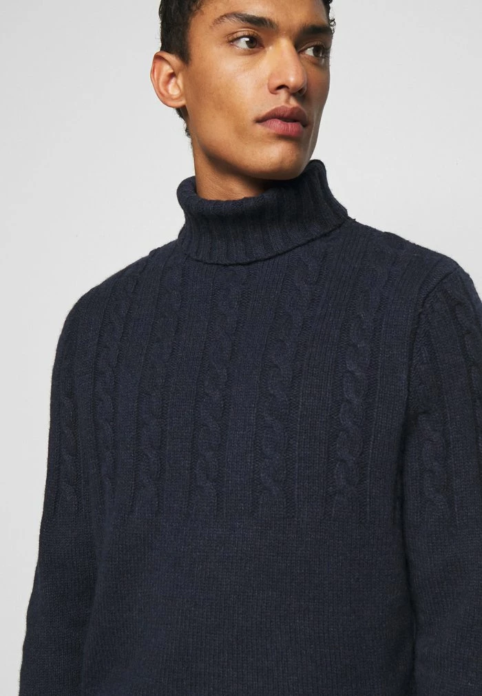 Barbour DUFFLE CABLE CREW - Jumper - Denim - Image 5