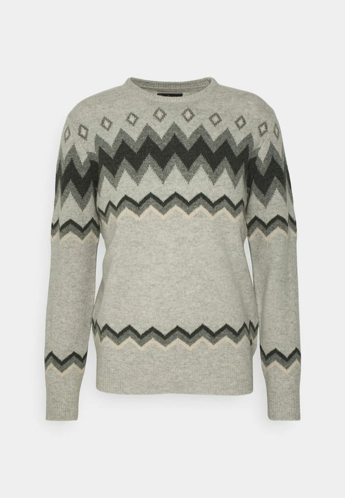 Barbour FAIRISLE CREW - Jumper - Light Grey - Image 6