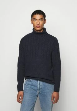 Barbour DUFFLE CABLE CREW - Jumper - Denim