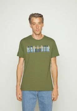Barbour THURSO TEE - Print T-shirt - Burnt Olive