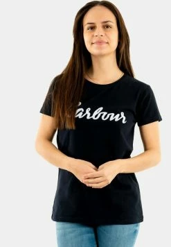 Barbour Print T-shirt - Bleu