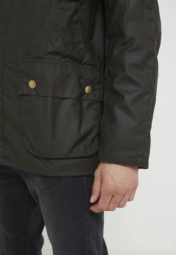 Barbour ASHBY WAX JACKET - Summer Jacket - Olive - Image 4