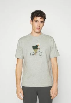 Barbour BROMPTON SLOWBOY GO - Print T-shirt - Grey