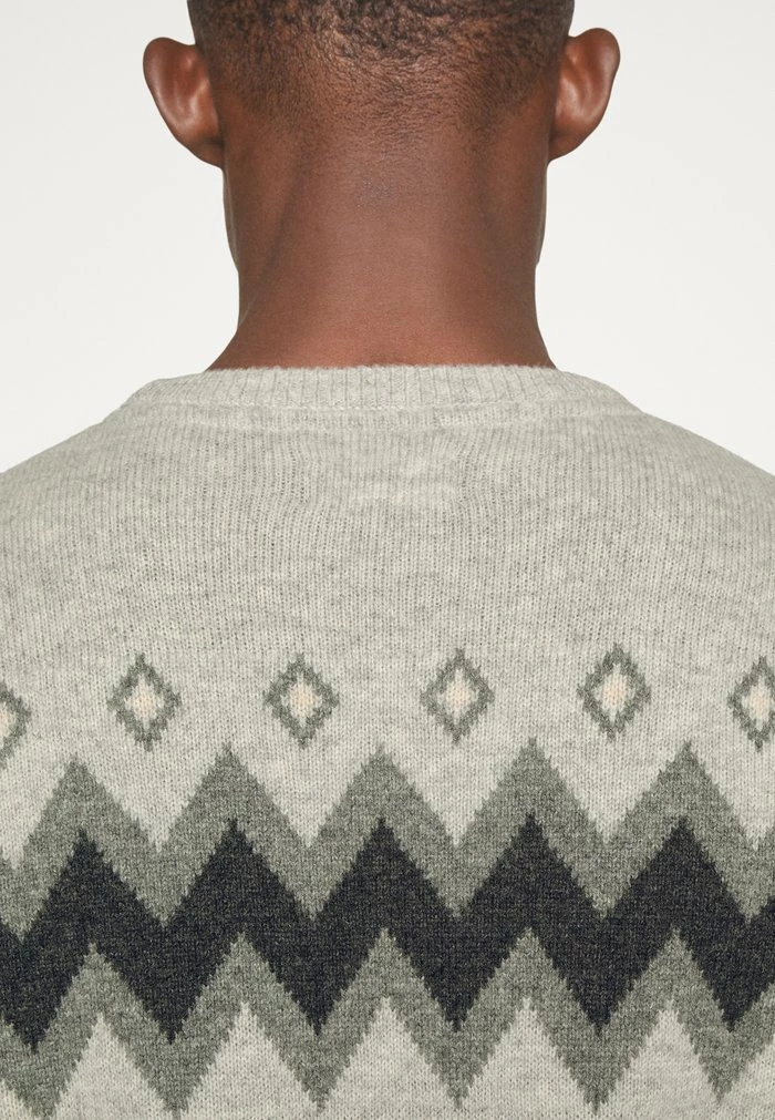 Barbour FAIRISLE CREW - Jumper - Light Grey - Image 7