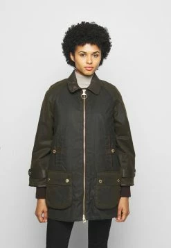 Barbour NORWOOD WAX - Short Coat - Olive Classic