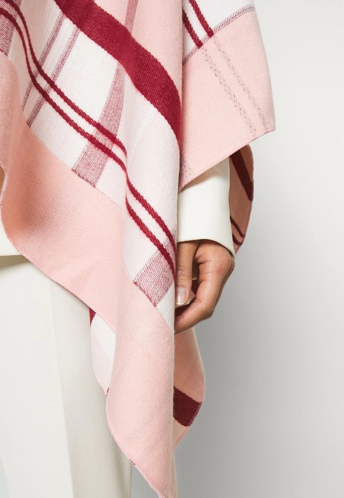 Barbour KILMORE TARTAN SERAPE - Cape - Pink/hessian - Image 6