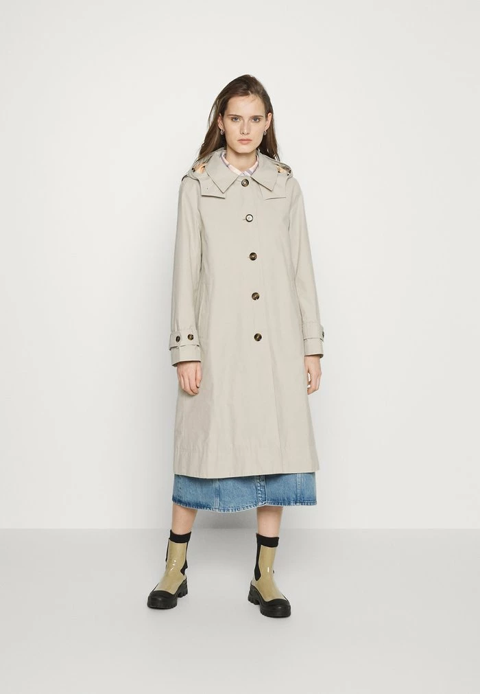 Barbour WAYLAND SHOWERPROOF - Trenchcoat - Mist/floral Fantasia Bisque Pink