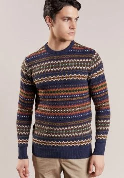 Barbour CASE FAIRISLE CREW - Jumper - Navy