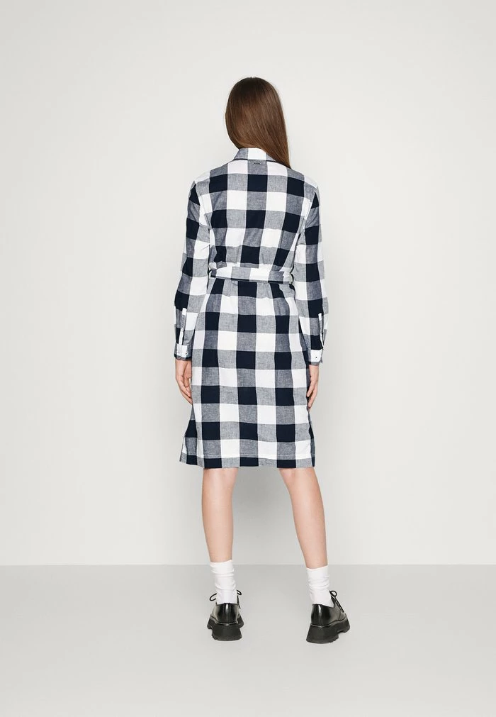 Barbour TERN CHECK DRESS - Day Dress - Navy - Image 3