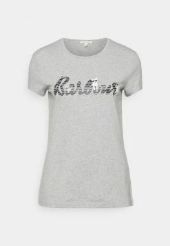 Barbour SOUTHPORT TEE - Print T-shirt - Light Grey Marl