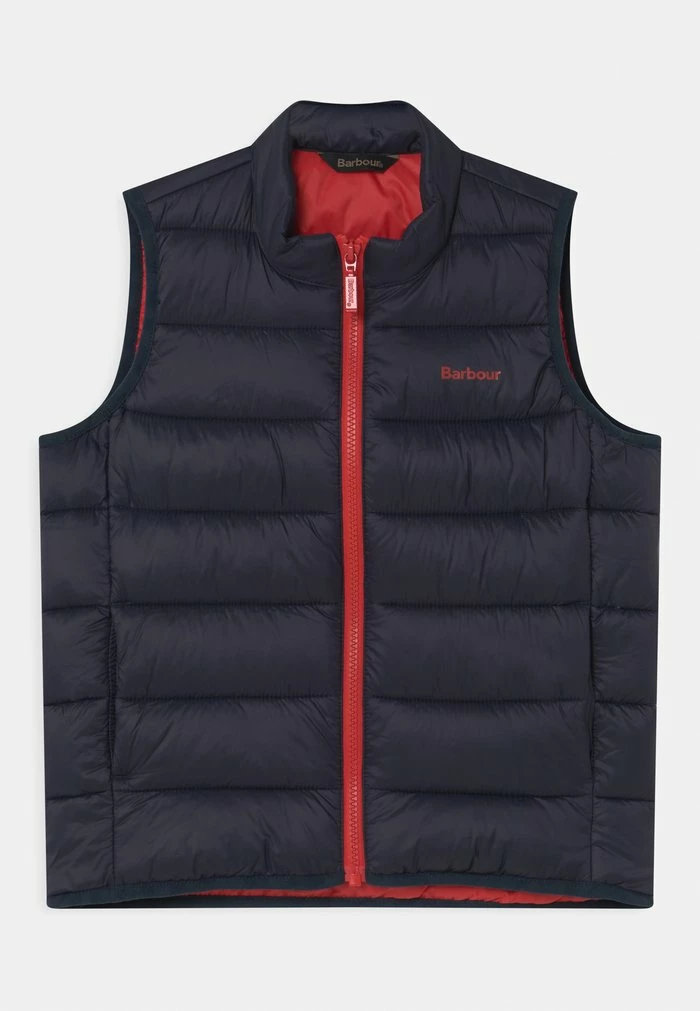 Barbour BOYS TRAWL GILET - Waistcoat - Navy/red