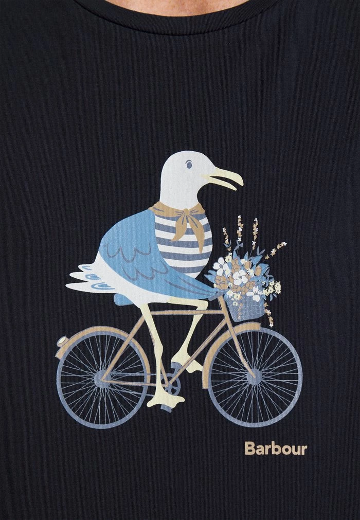 Barbour PENFOR TEE - Print T-shirt - Navy - Image 6