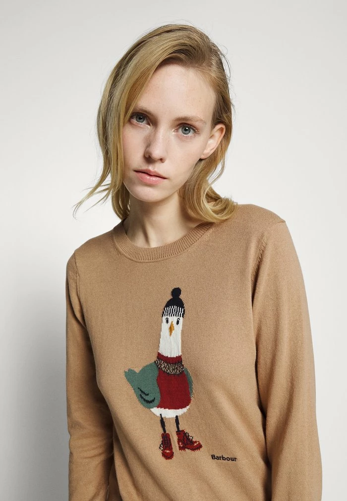 Barbour Jumper - Caramel - Image 4