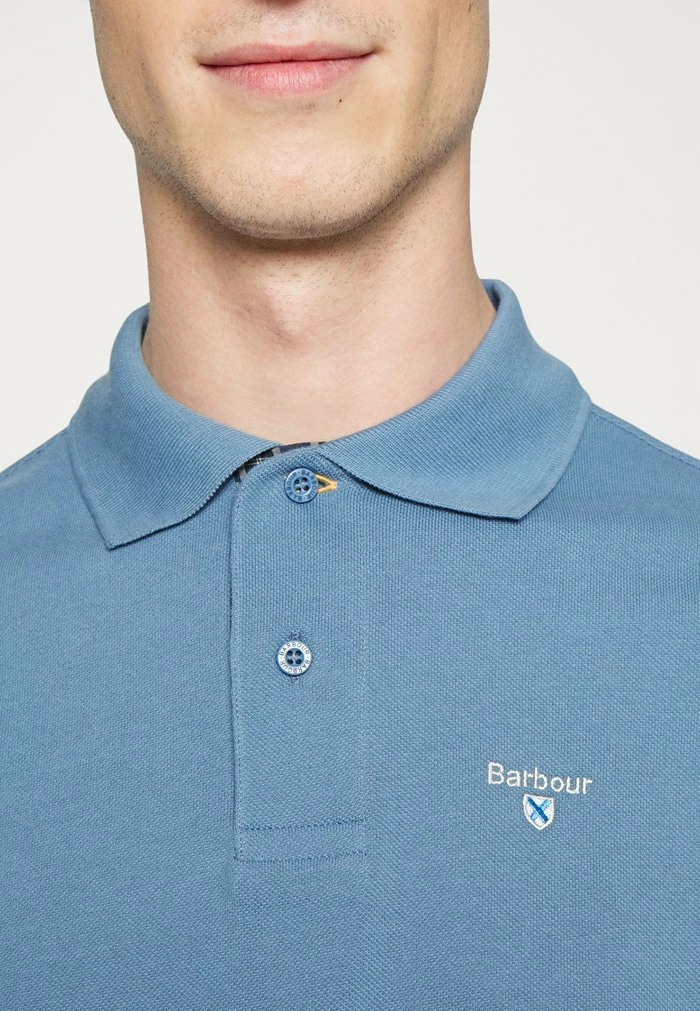 Barbour Polo Shirt - Force Blue - Image 6