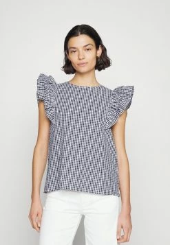 Barbour MARIGOLD - Print T-shirt - Navy