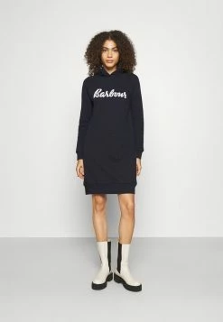 Barbour OTTERBURN HOODIE DRESS - Day Dress - Navy
