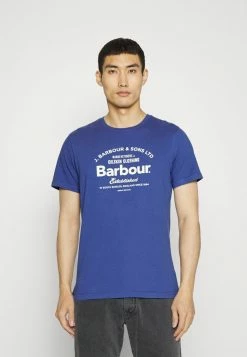 Barbour AIRTON TEE - Print T-shirt - Loch Blue