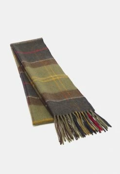Barbour CASHMERE TARTAN SCARF UNISEX - Scarf - Olive