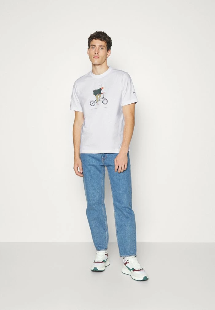 Barbour BROMPTON SLOWBOY GO - Print T-shirt - White - Image 2