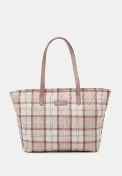 Barbour WETHERHAM QUILTED TOTE - Tote Bag - Dewberry Tartan