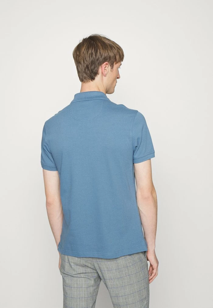 Barbour Polo Shirt - Force Blue - Image 3