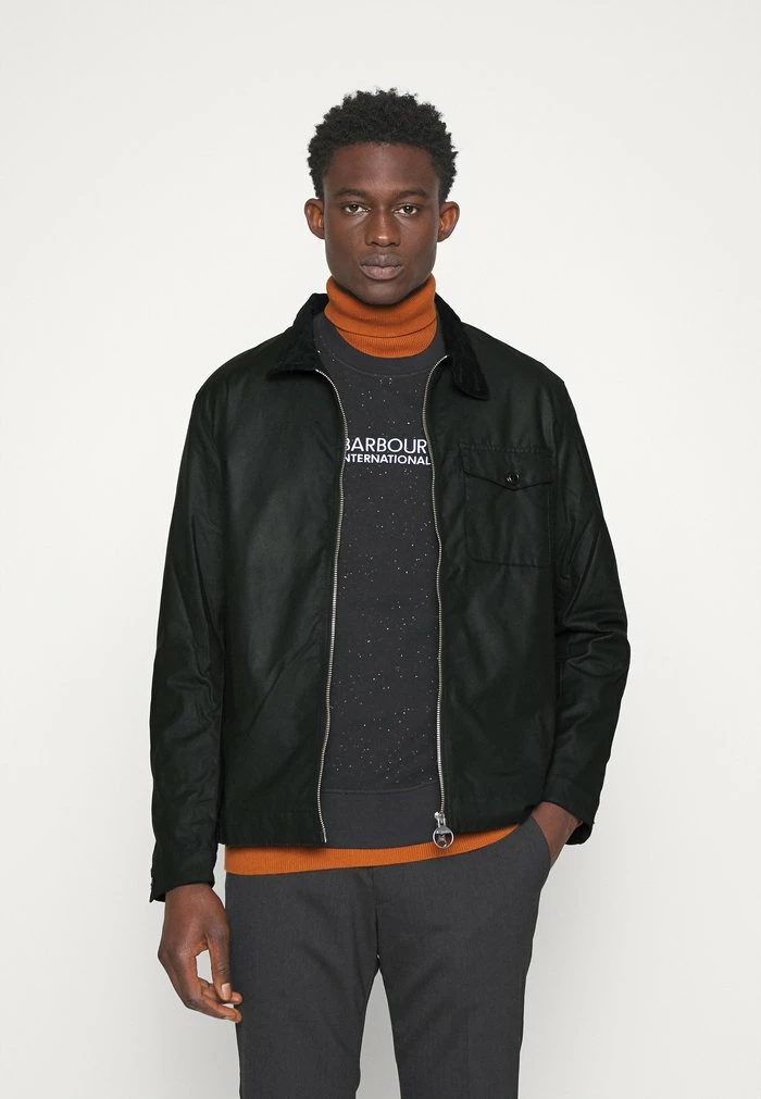 BARBOUR BROCKEL WAX - Summer Jacket - Black