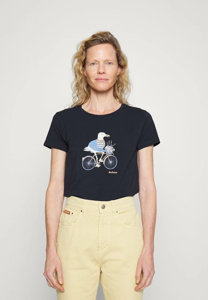 Barbour PENFOR TEE - Print T-shirt - Navy - Image 3