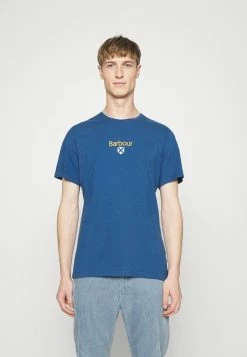 Barbour EMBLEM TEE - Print T-shirt - Deep Blue