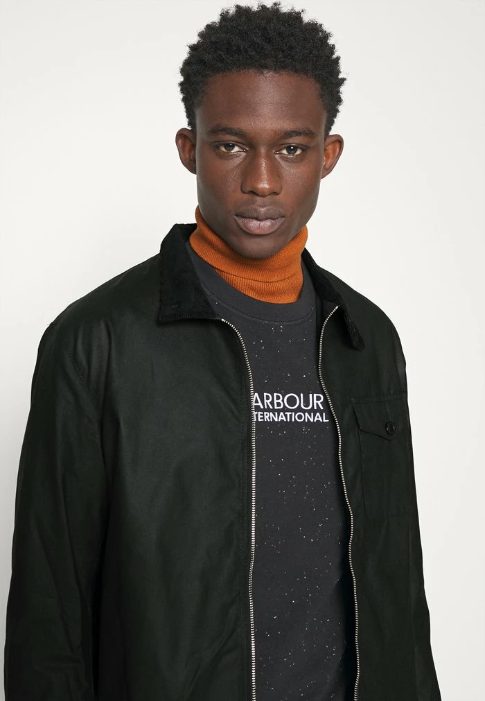 BARBOUR BROCKEL WAX - Summer Jacket - Black - Image 4