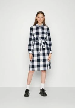 Barbour TERN CHECK DRESS - Day Dress - Navy