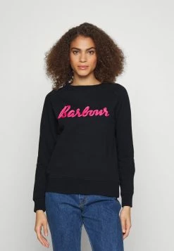 Barbour OTTERBURN OVERLAYER - Sweatshirt - Navy/begonia