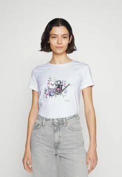 Barbour MELROSE TEE - Print T-shirt - White