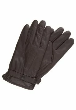 Barbour BURNISHED GLOVES - Gloves - Dark Brown